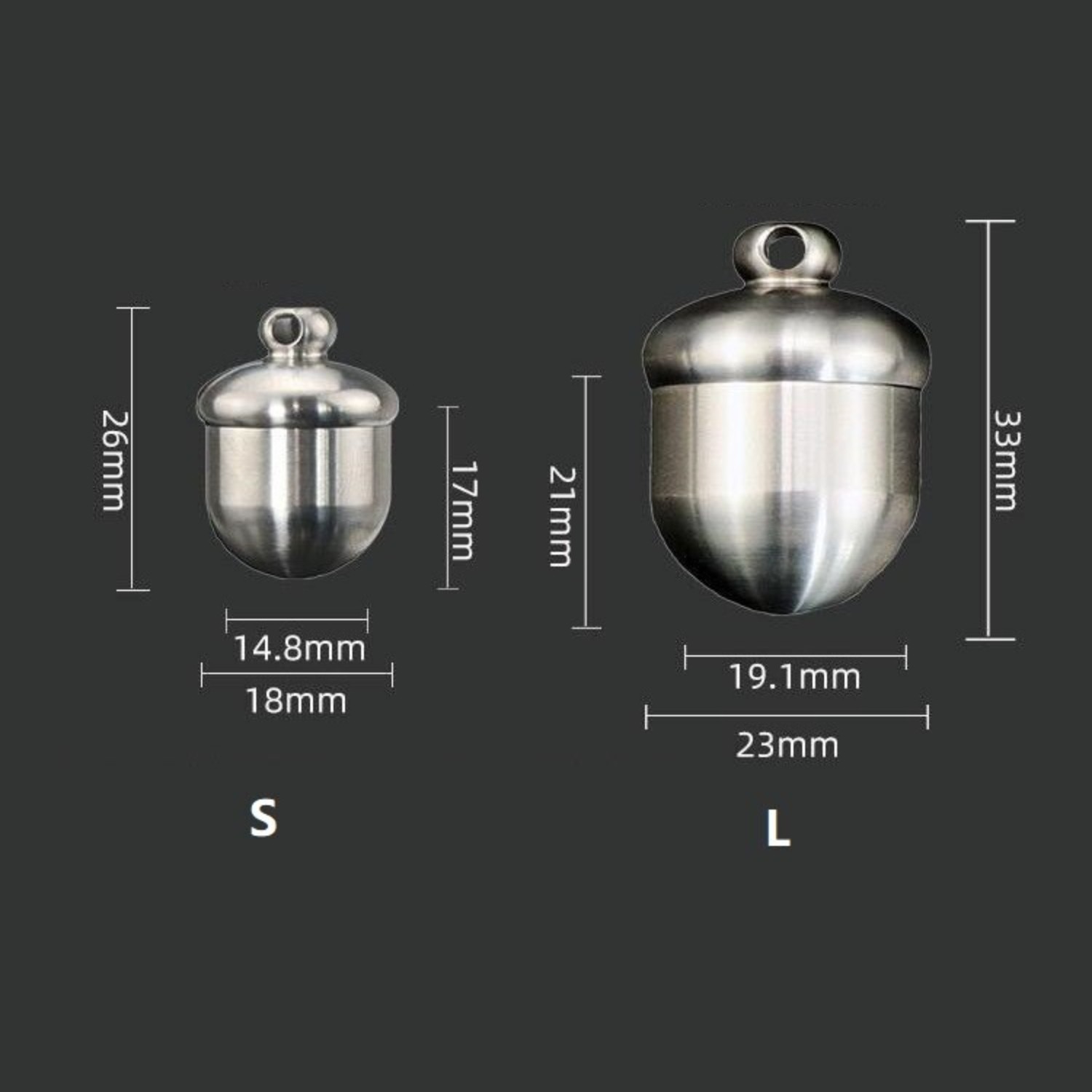 Pure Titanium Pill Holder Case Container Organizer Waterproof Portable Keychain