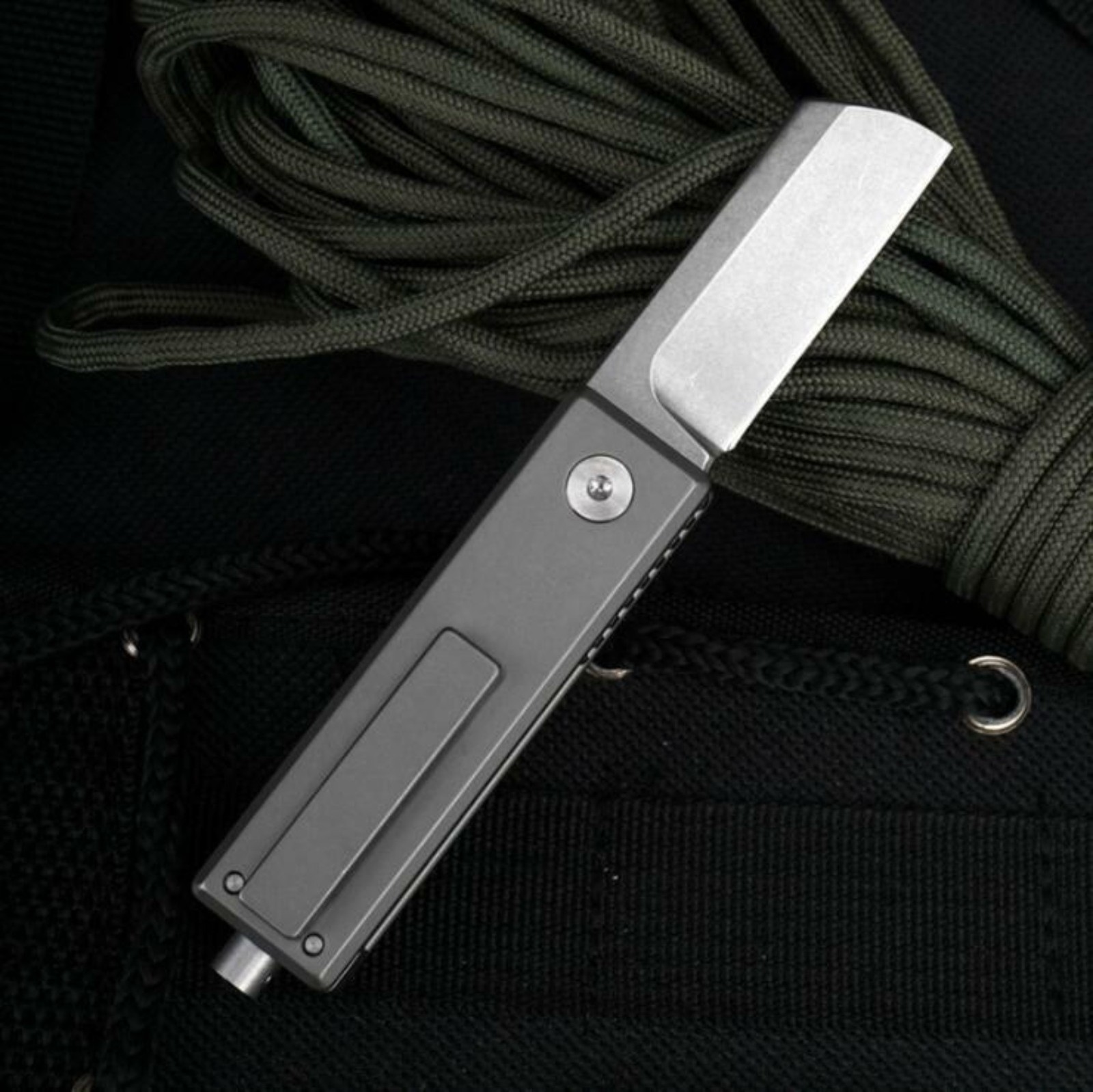 Titanium S35VN Blade Folding Pocket Knife Bottle Opener Outdoor Camping EDC Tool