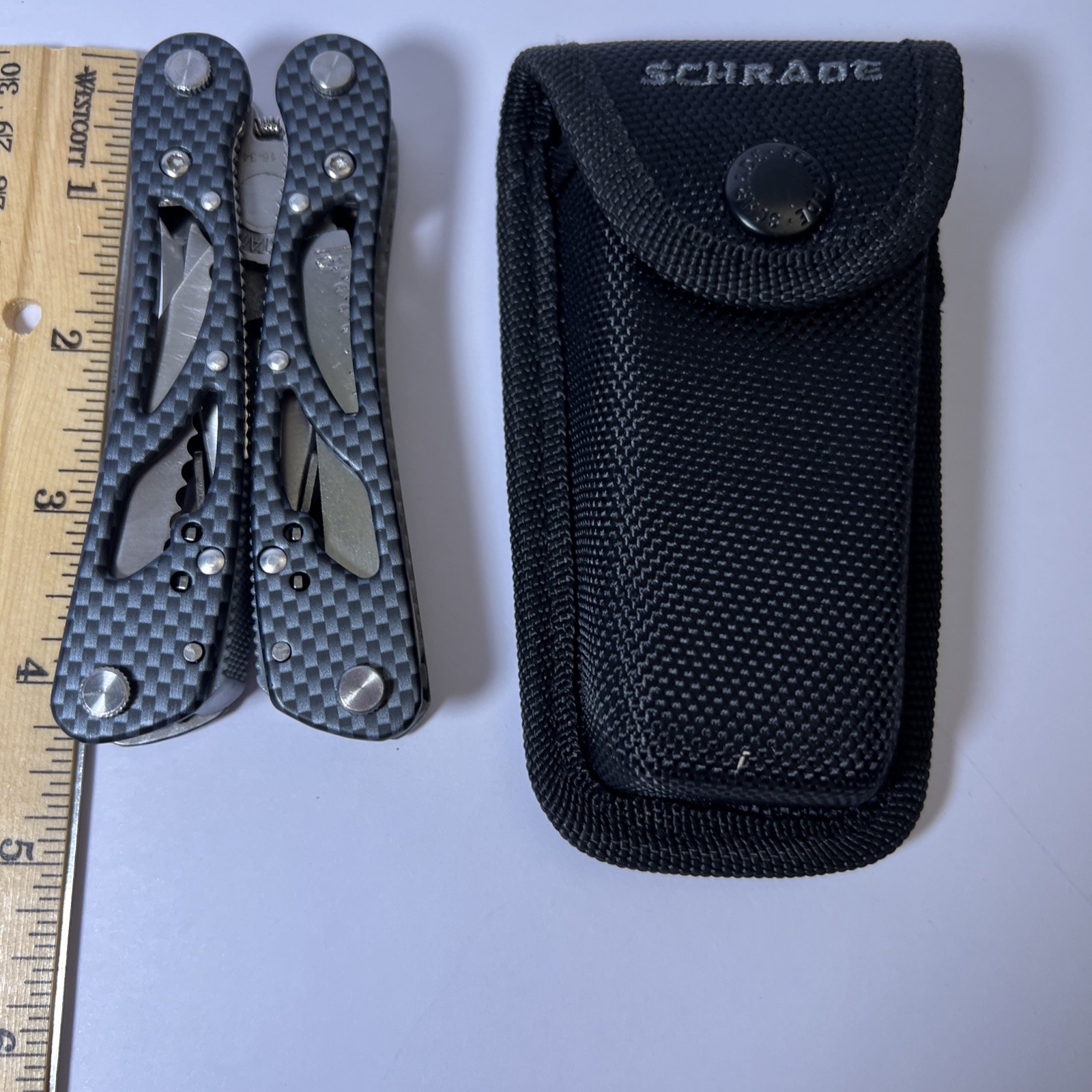 Schrade Stainless Steel 9 Piece Tough Multi-Tool NEW