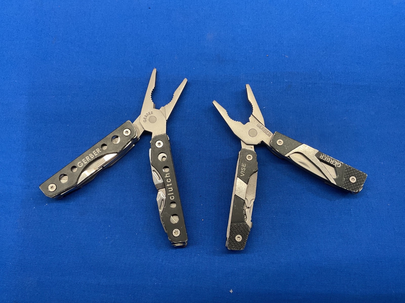 Gerber Vise and Clutch Mini Multi Tool Knife Pliers Lot of 2 Tools