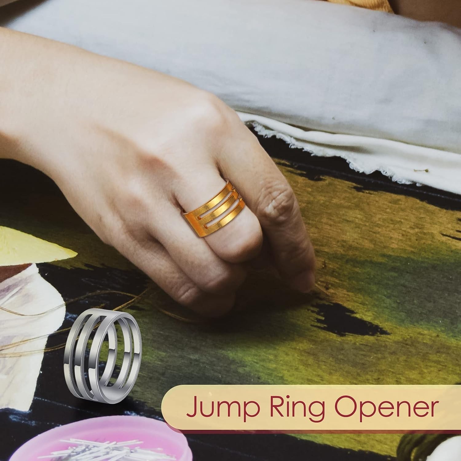Exquisite 2-Piece Jewelry Ring Opener Set – Durable & Fashionable Design