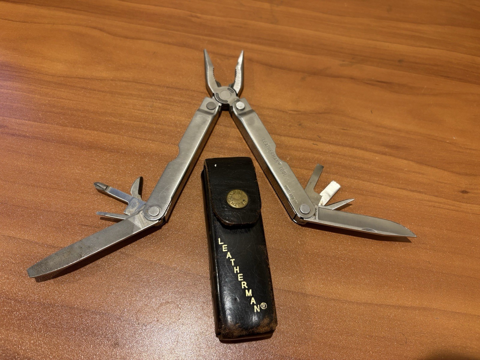 Vintage Leatherman Multi Tool With Leather Sheath Portland OR Made In USA