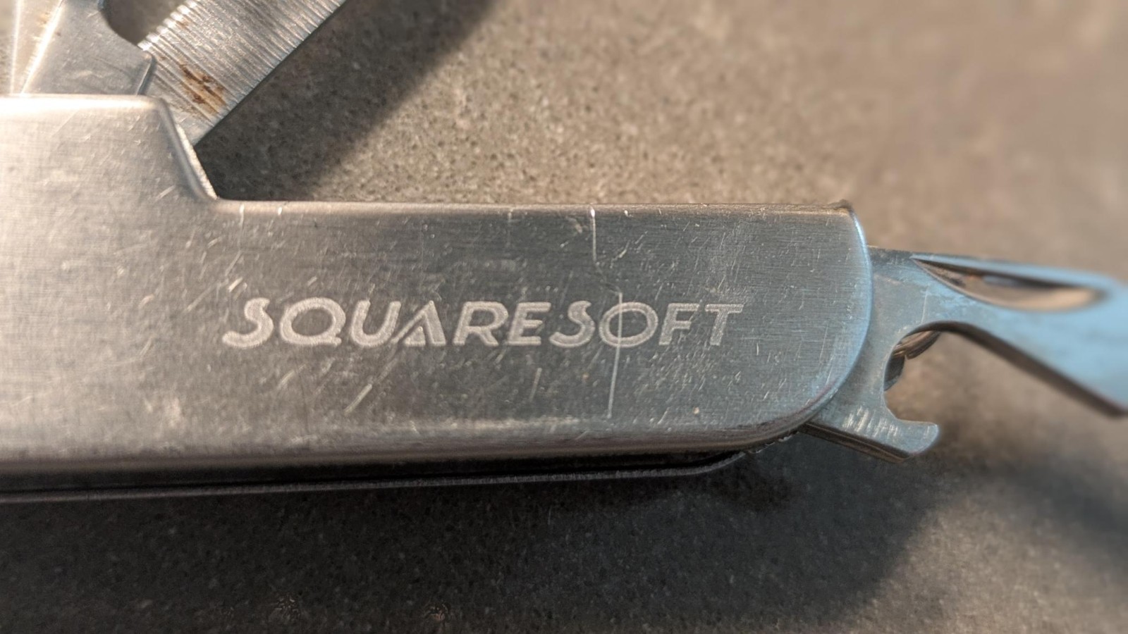 Final Fantasy X Stainless Steel Multi Tool Pre-Merger Squaresoft Employee Only
