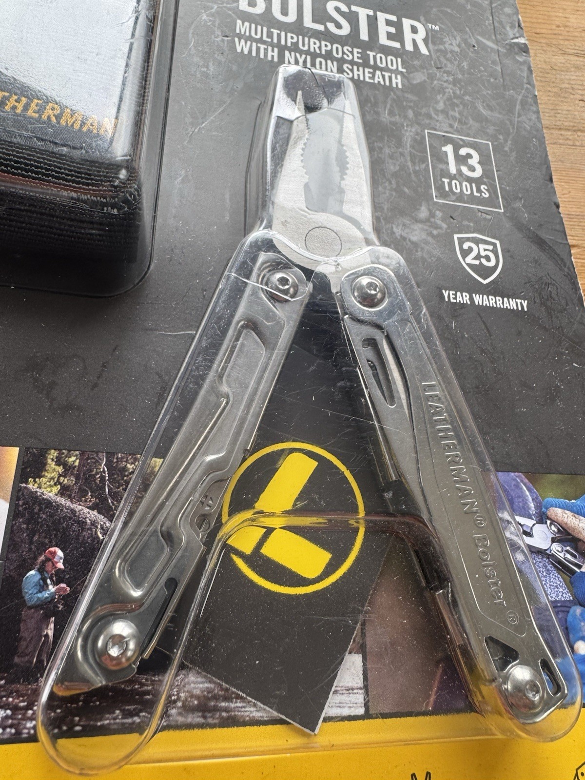 Leatherman Bolster Multipurpose Tool with Nylon Sheath, Stainless, 13 Tools in 1