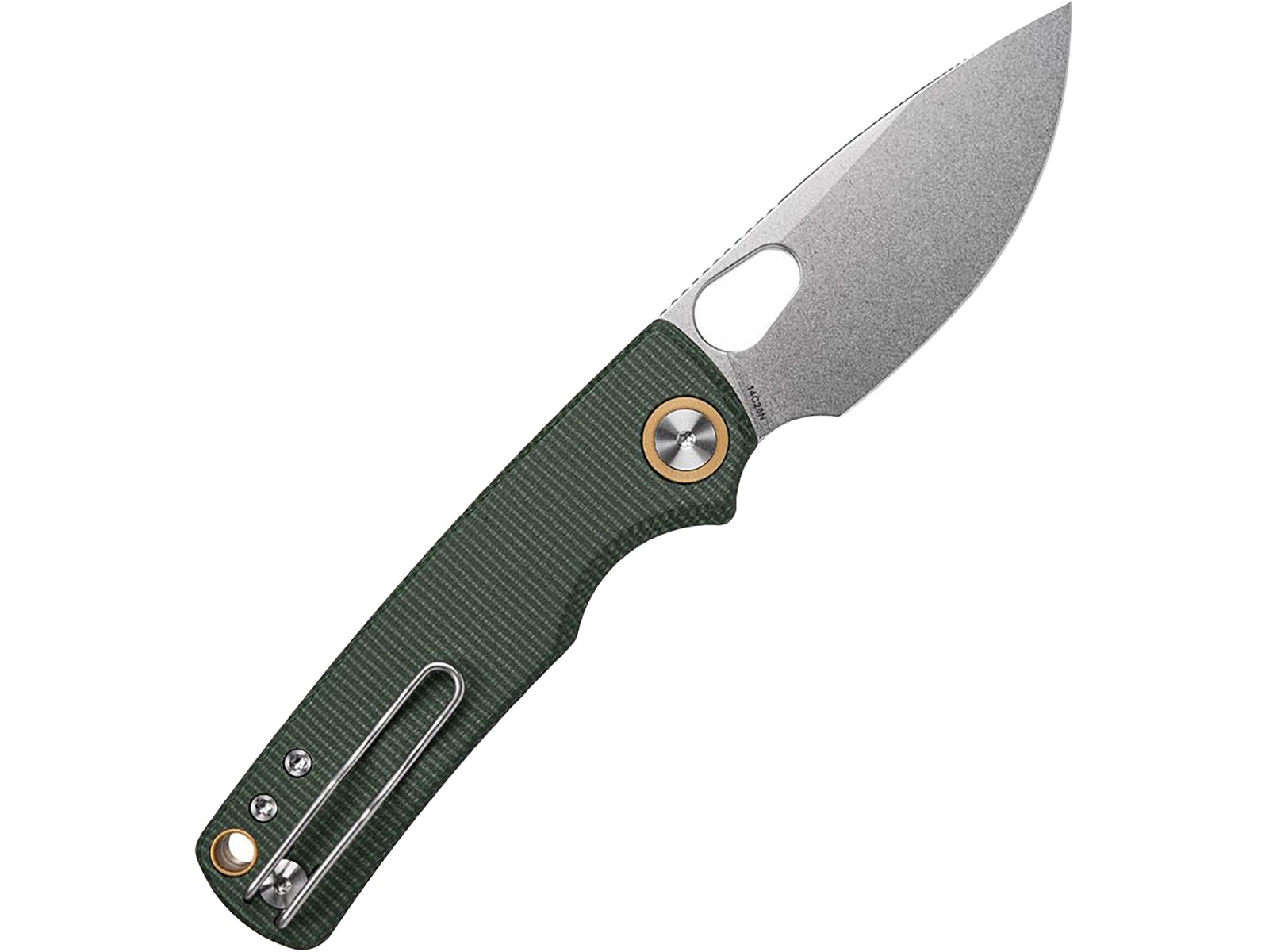Vosteed Porcupine Pocket Knife 3″ Drop Point Sandvik 14C28N Stonewashed Blade