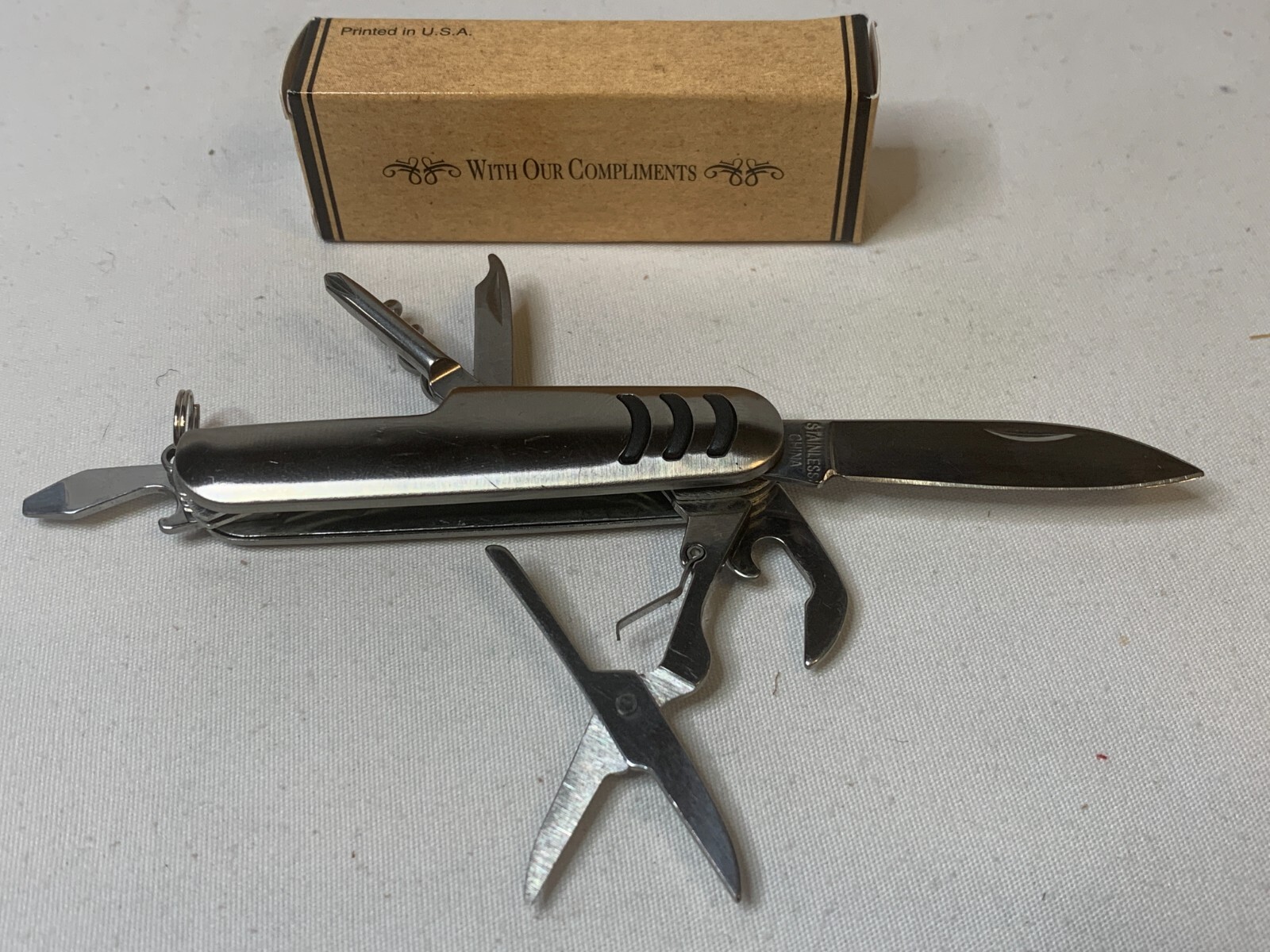 7 Blade 3 Inch Keychain/Pocket Multi-Tool New with Company Logo