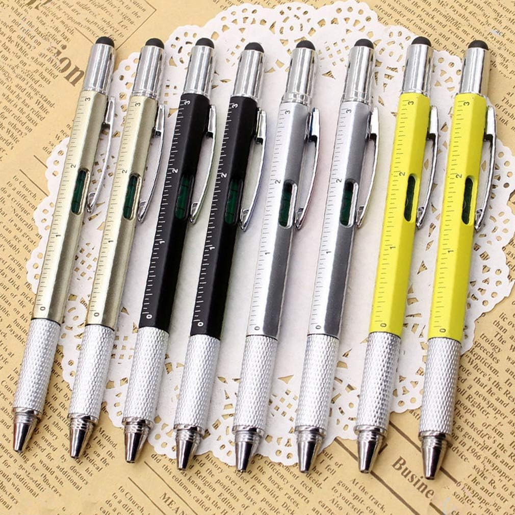 8 Pieces Gift Pen for Men 6 in 1 Multitool Tech Tool Pen Screwdriver Pen With