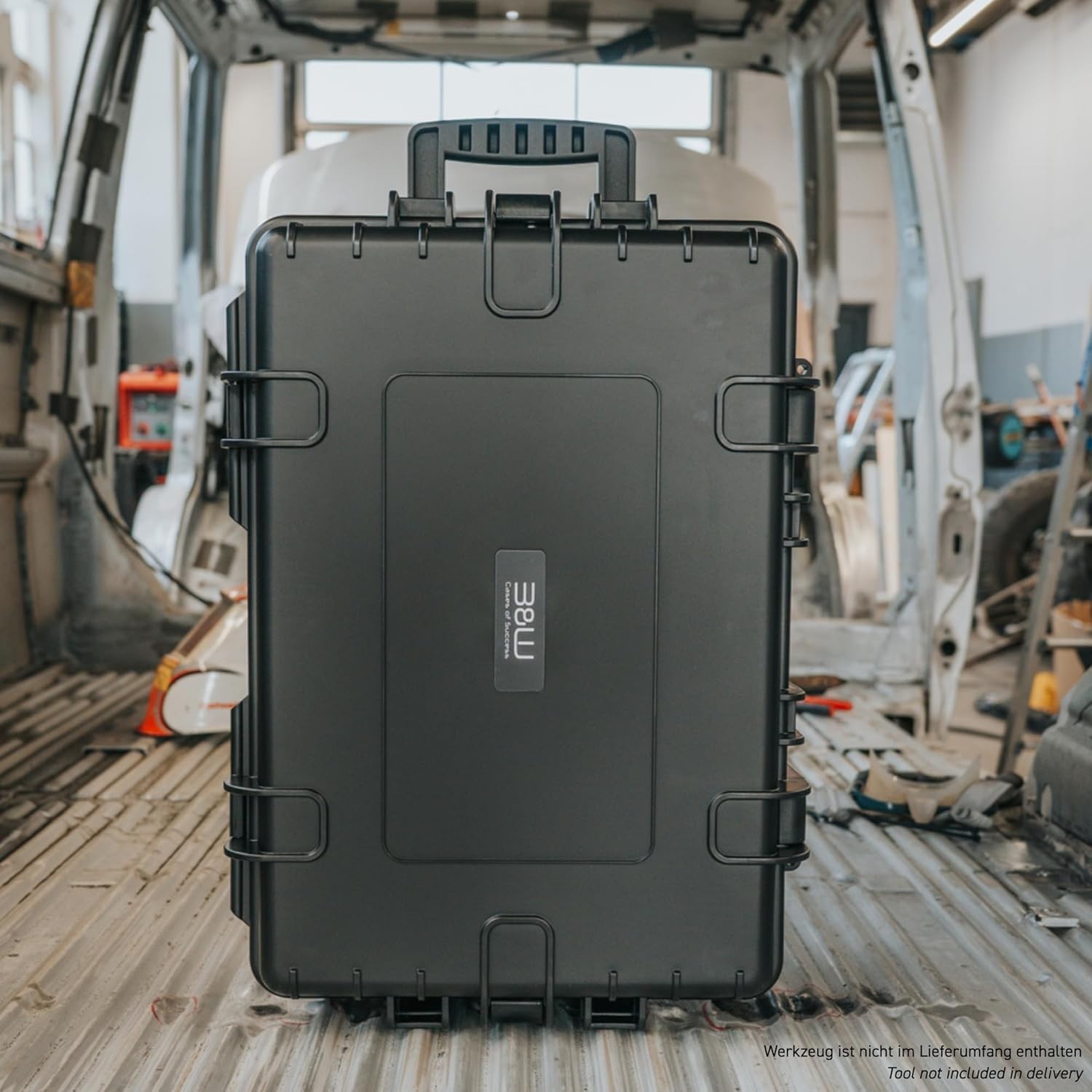 Professional Jumbo Tool Organizer with 43L Capacity & Safe Transport Features