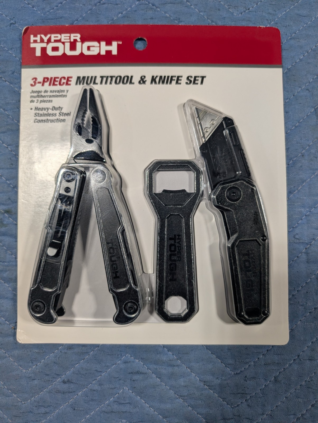 Hyper Tough 3 Piece Multi tool And Knife Set