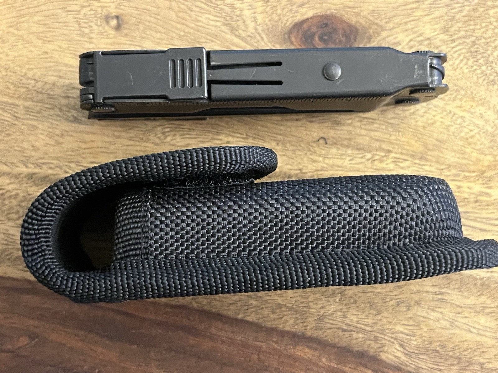 LEATHERMAN REBAR 17 Tool Multitool Black Oxide SUPER NICE!!! w/New Nylon Sheath