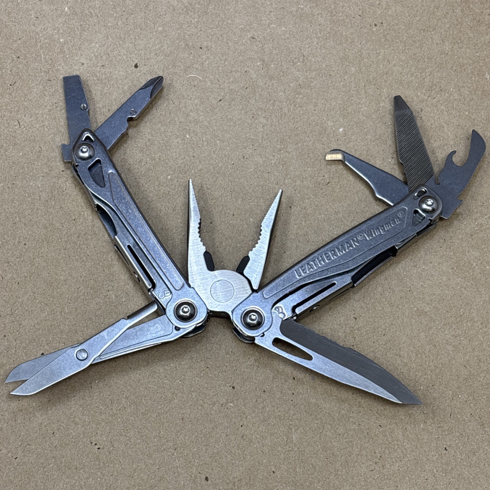 Leatherman Wingman multi-tool with pocket clip USA Company Logo Thinkbank.com