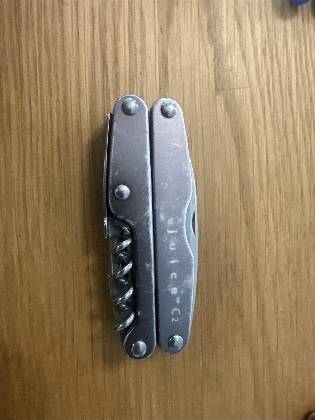 Retired Leatherman Juice C2 Grey Multi Tool Pocket Knife Corkscrew Screwdrivers