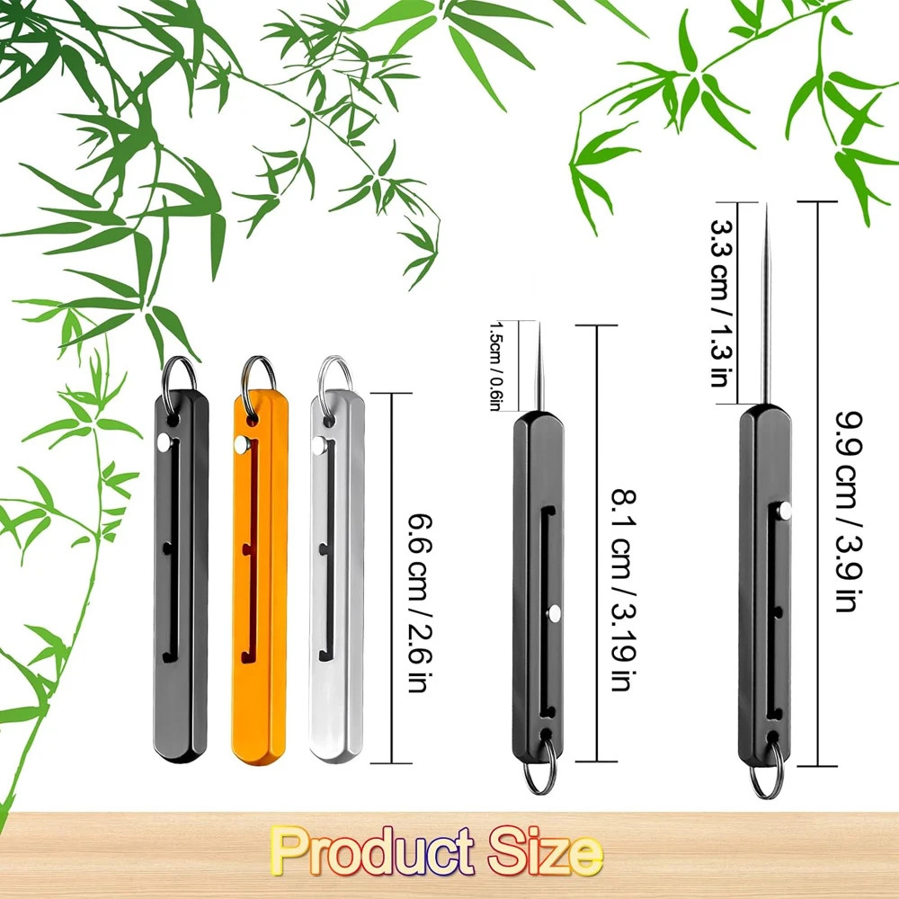 Portable Titanium Toothpicks Pocket Toothpick Metal Toothpick Holder Outdoor Pic