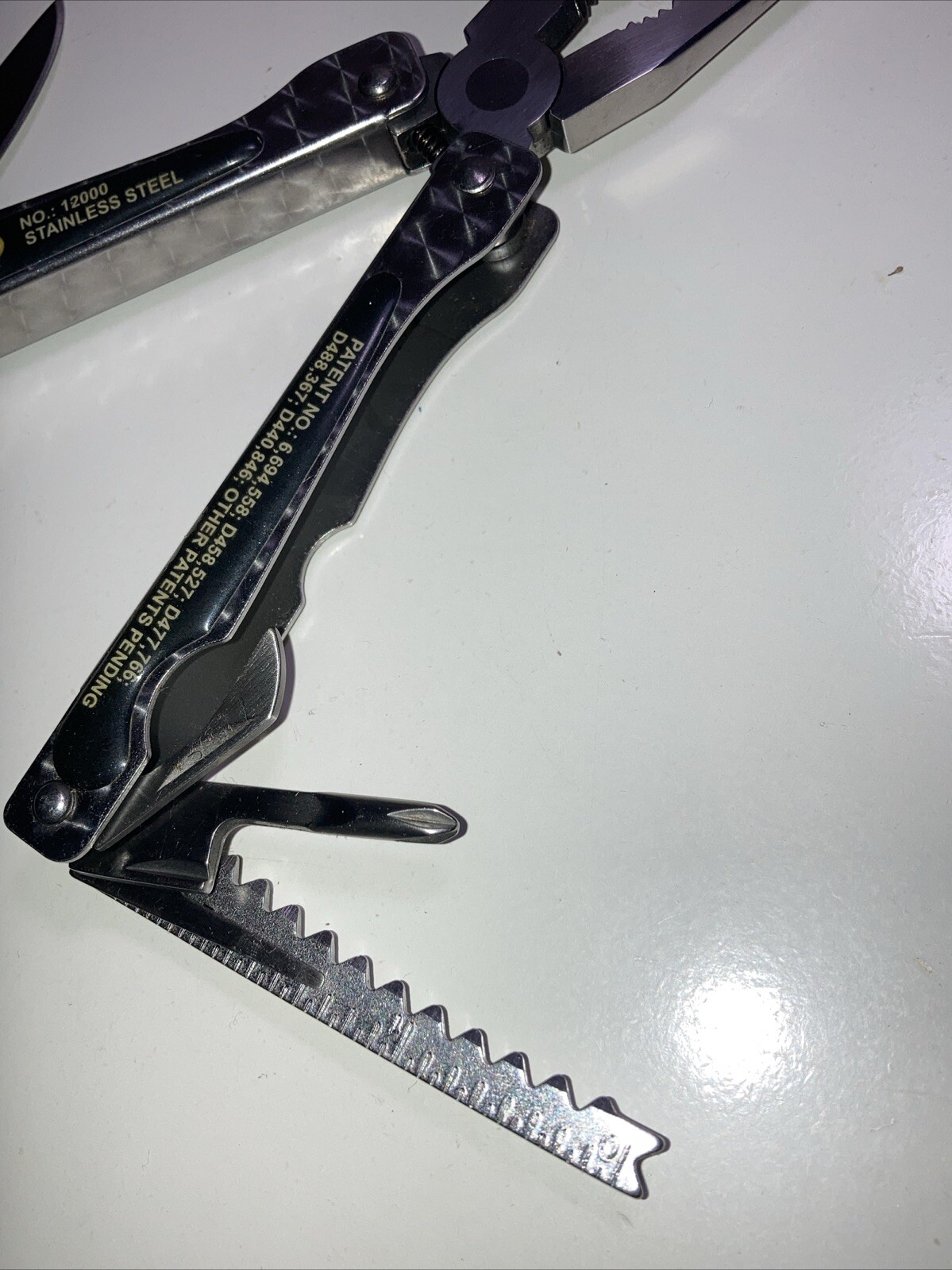 Sheffield N0. 12000 Multi Tool Fish Scaler Spring Loaded Needlenose Pliers