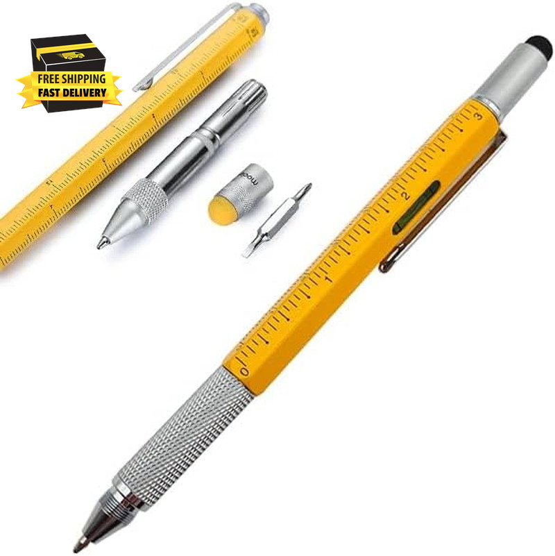 Stocking Unique Gadget Stuffers Novelty Gifts 6 in 1 Pens, Multitool Pen Constru
