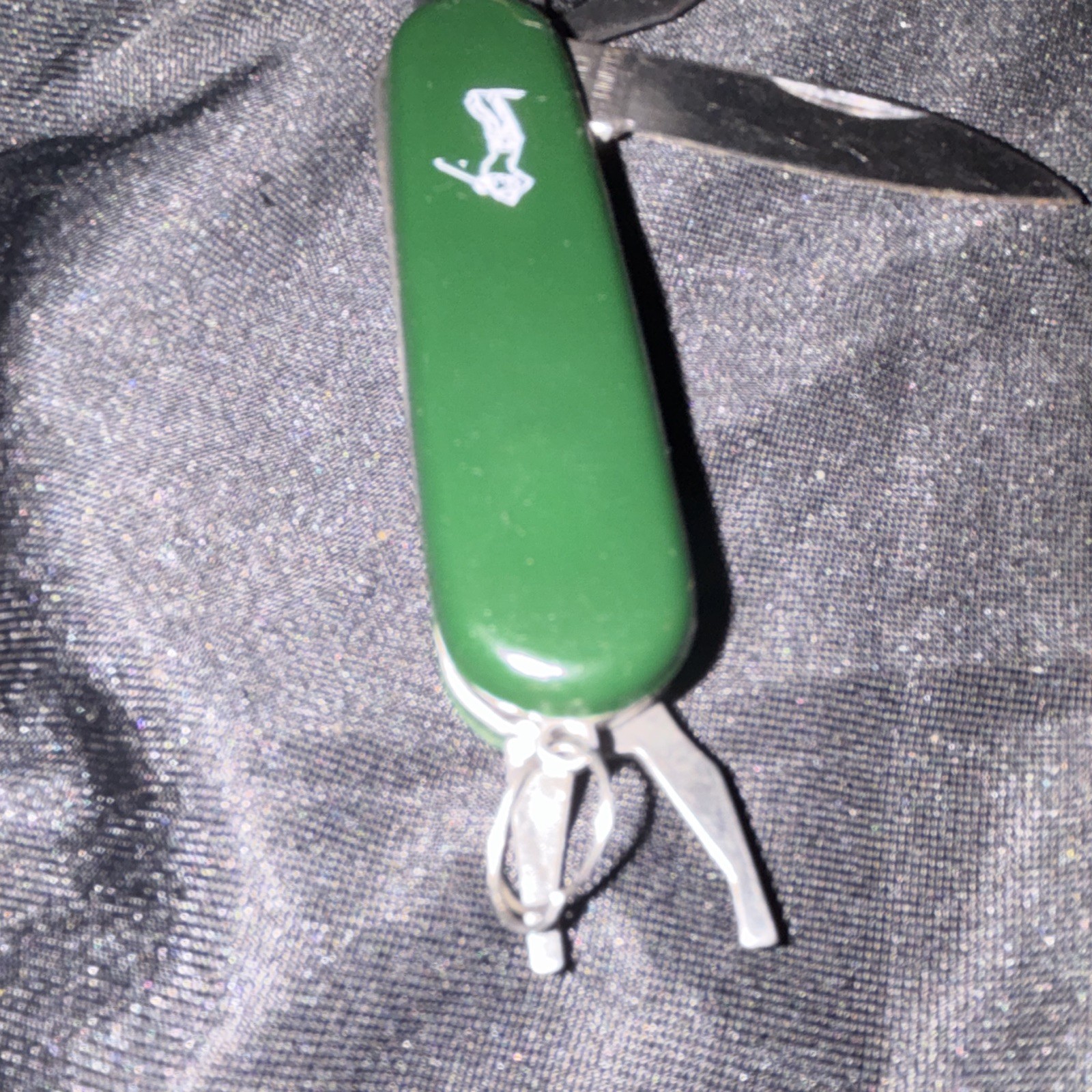 Vintage Green Swiss Army Style Golf Pocket Knife – Unbranded. Golfer 91mm