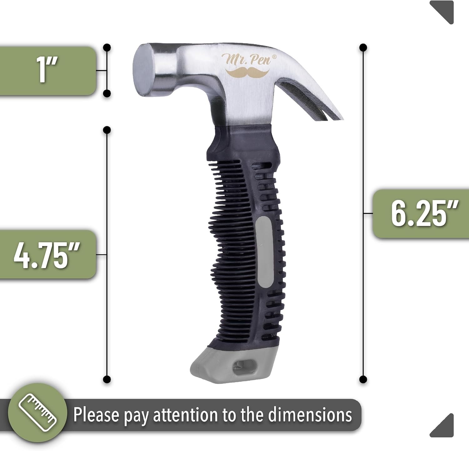 Durable 8oz Stubby Hammer with Magnetic Starter – Ideal for Precise DIY Projects