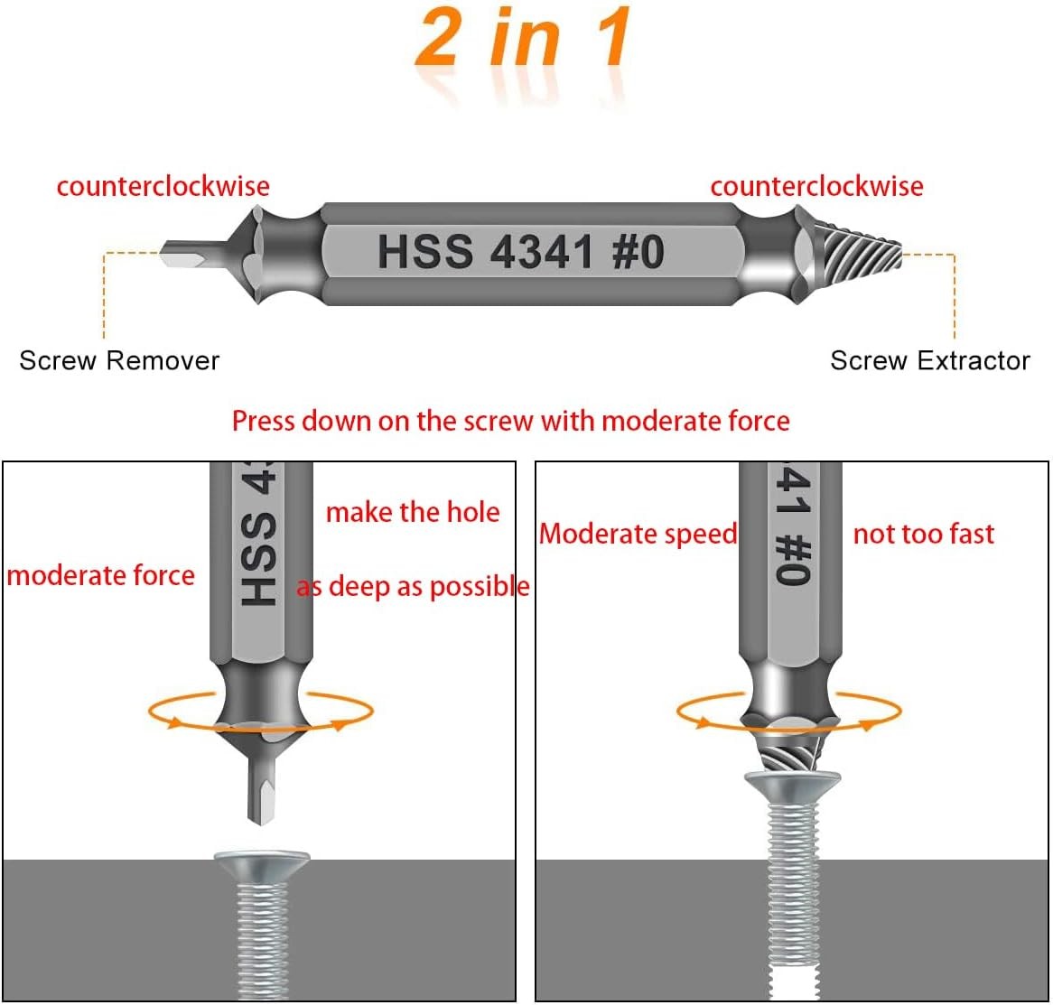 Gifts for Men,THOSAF Damaged Screw Extractor Set,Fathers Day Gifts for Dad