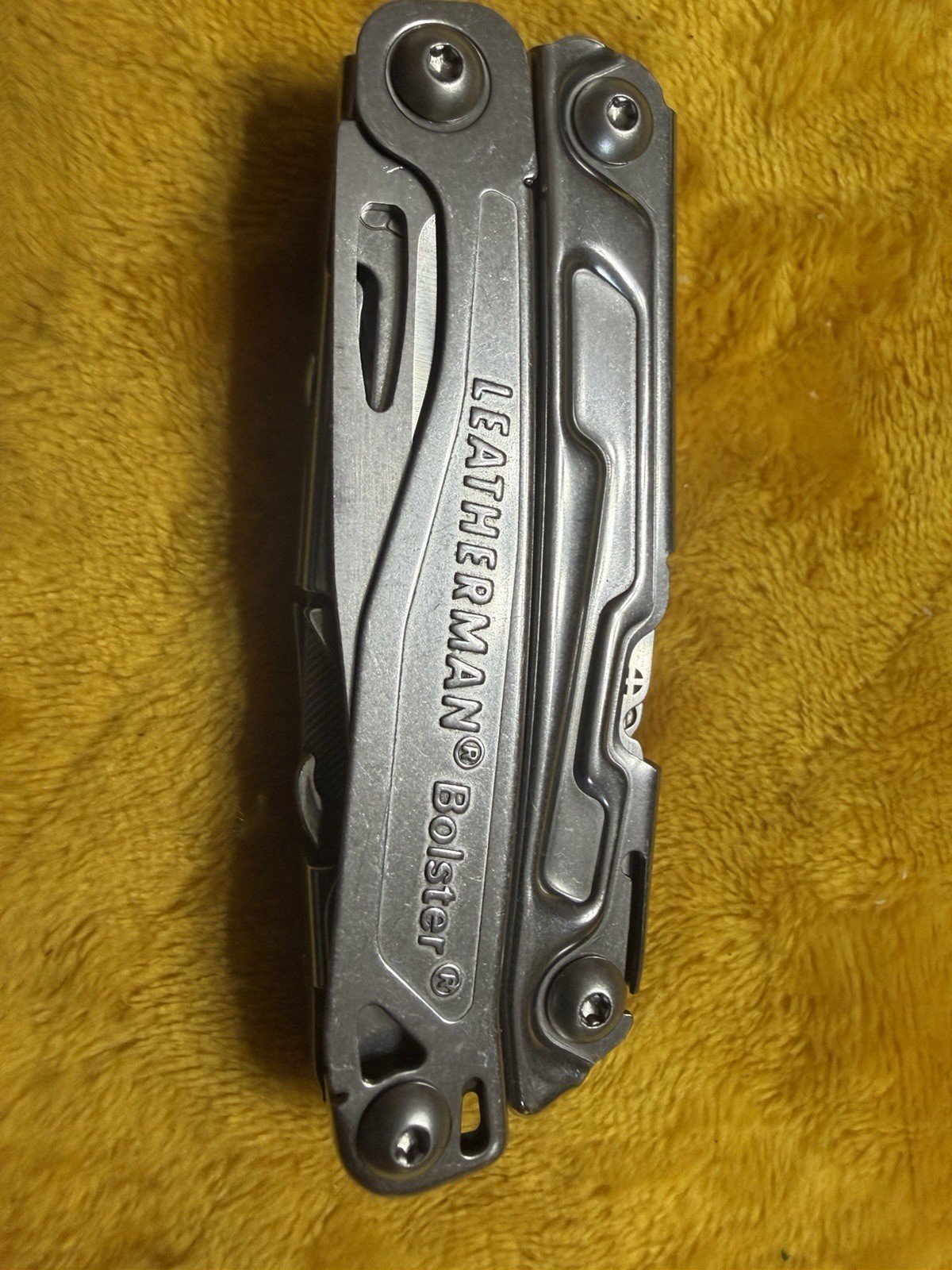 Leatherman Bolster Multi-Tool 12 Function Pliers Knife W/Belt Clip, Flawless