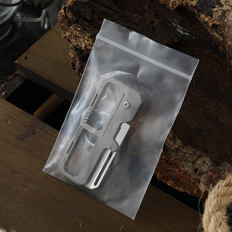 Pocket Folding Blade Knife Carabiner Outdoor Camping Keychain EDC Tool
