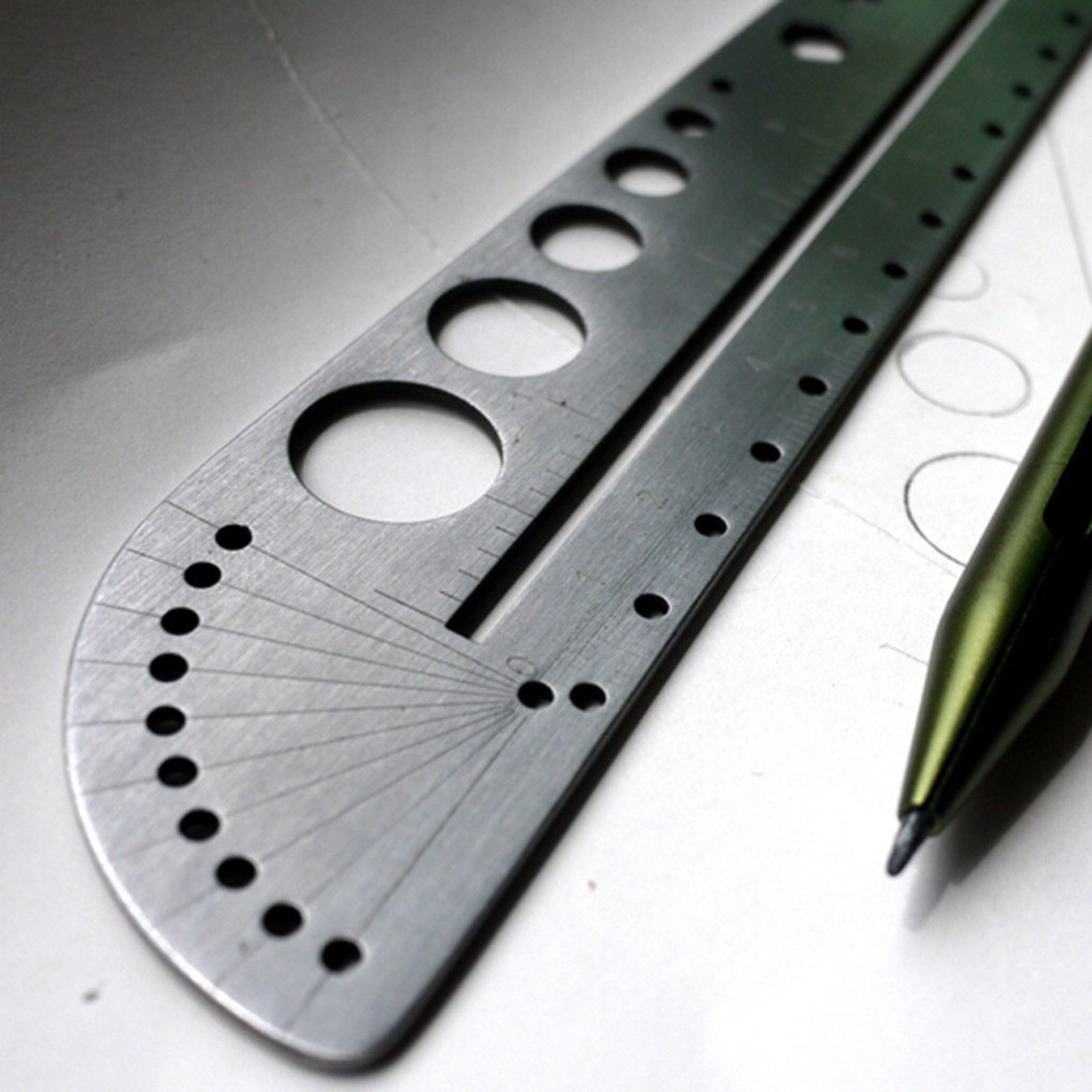 Titanium Alloy Ruler Stainless Steel Portable EDC Outdoor Compasses Tools