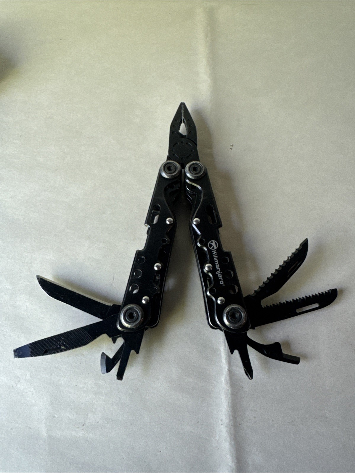 Kilimanjaro Ballast Folding Multi Tool Pliers Wire Cutter W/ Nylon Sheath Black