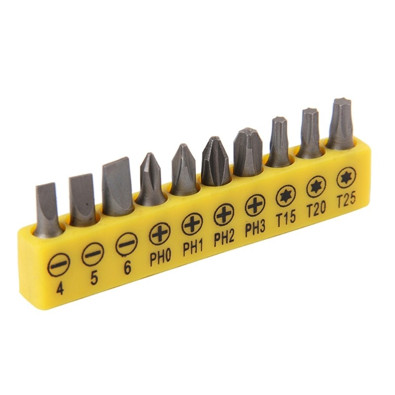 Multifunction Screwdriver Set 10 Bit And 1Screwdriver Handle 180 DegreeRotary