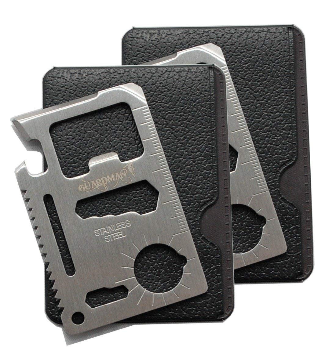 Fathers Day Gift 2-Pack 11-in-1 Credit Card Multitool – Multitool Wallet Surv…
