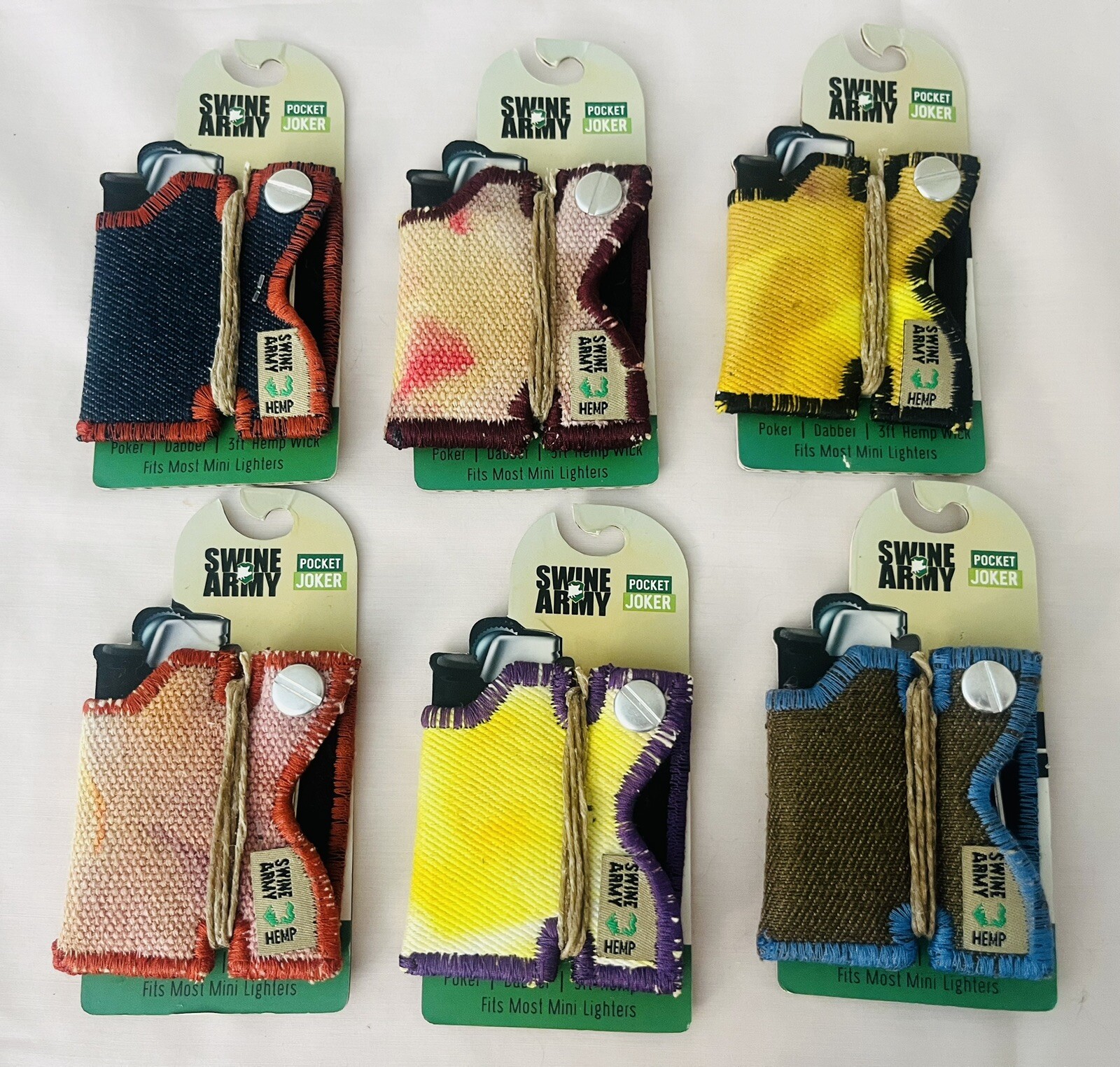 NEW 6PC Home Swine Army: Original Organic Hemp Multi Tool Poke/Dabber