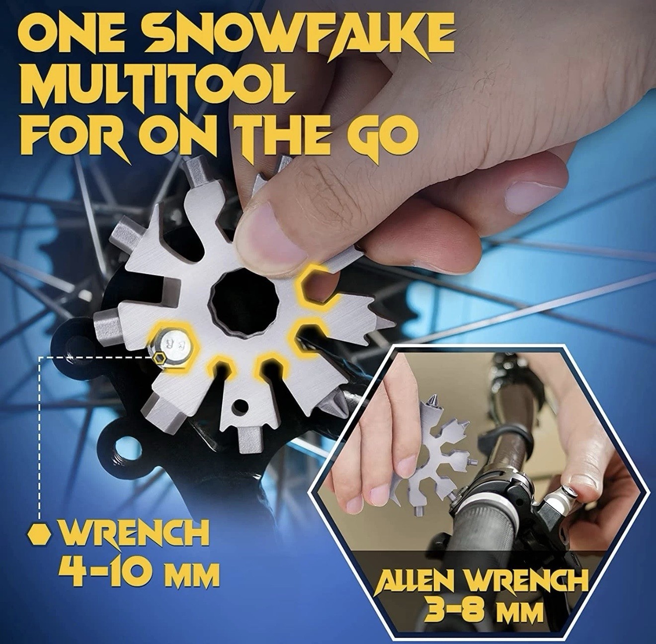 Snowflake Multitool Tools Gift-Christmas Stocking Stuffers for Men/Teens 20 in 1