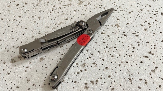 Leatherman Rev Stainless Steel Silver Multi Tool Linerlock Knife, Opener Bottle,