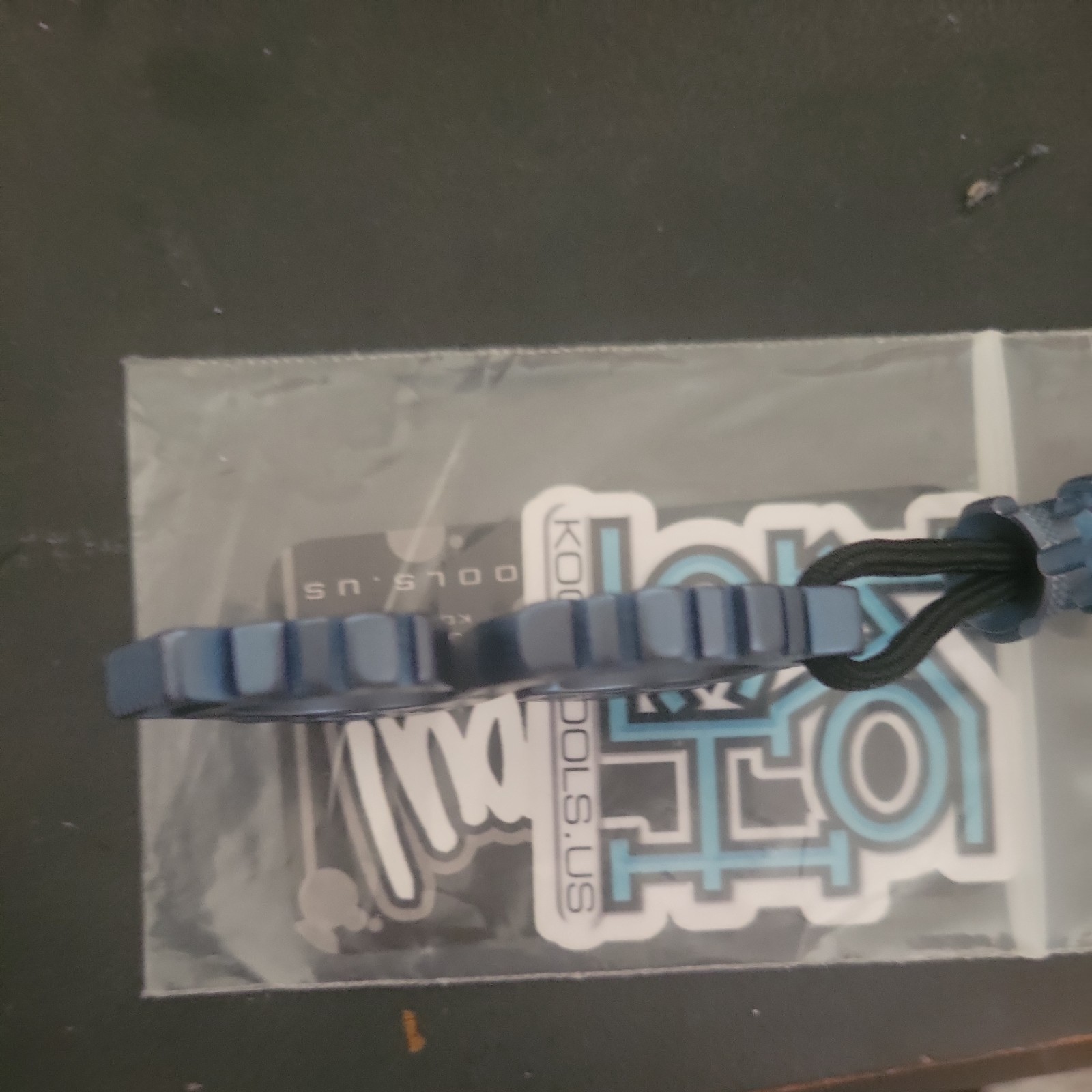 Koch Tools Solo EDC Pocket Tool and ti bead – Titanium Blue Fade