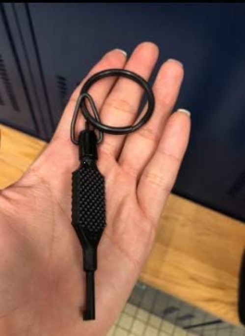 Tool ZT-9P Flat Knurled Swivel Key, Black