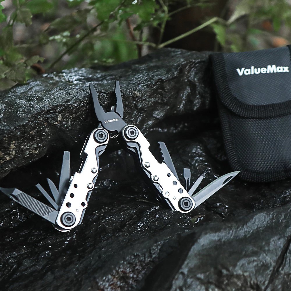 Valuemax 13-in-1 Pocket Knife Screwdriver Multi-Tool Stainless Steel