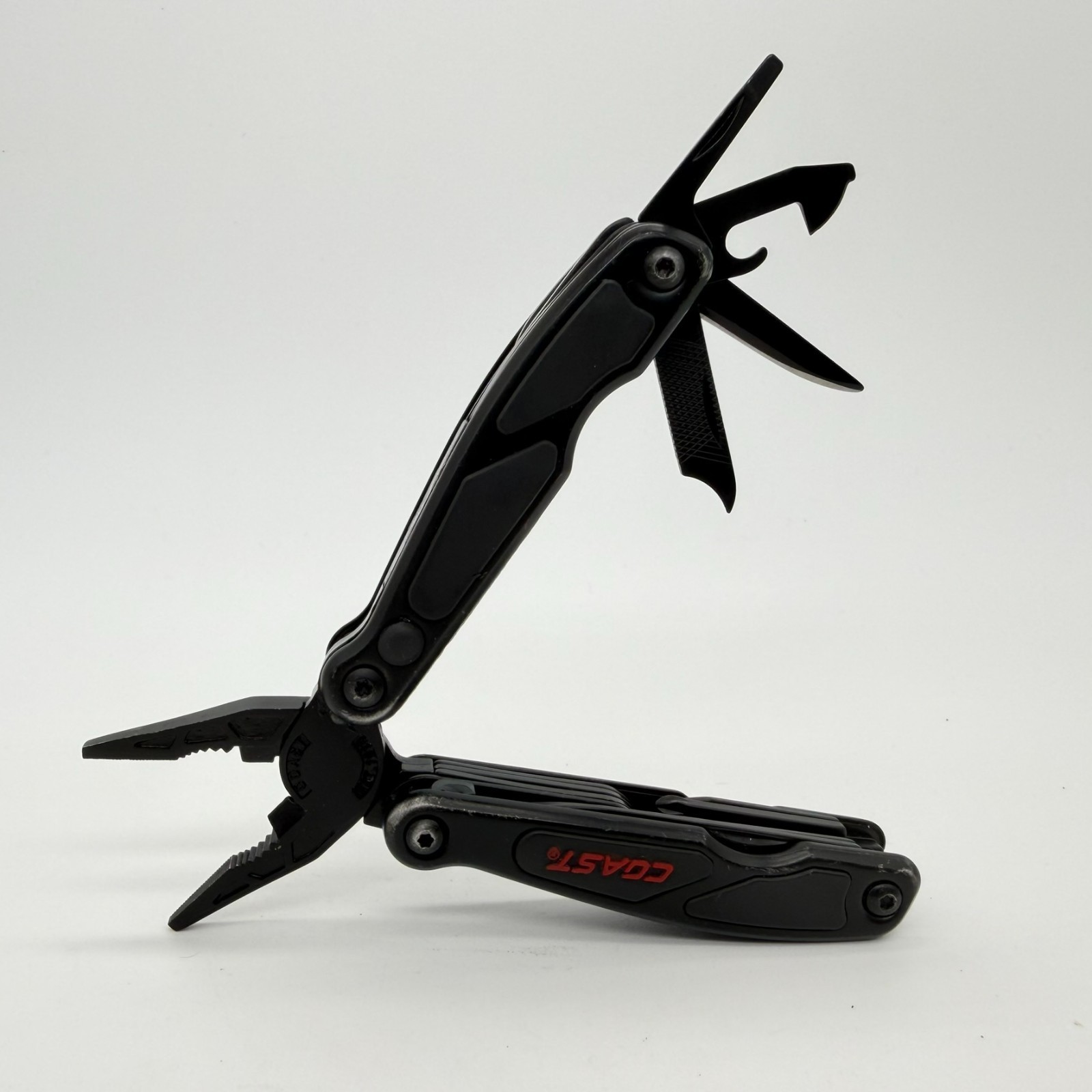 Coast LED135 Dual-LED Micro Plier Multi-Tool 14-In-1 Stainless Steel USED Black