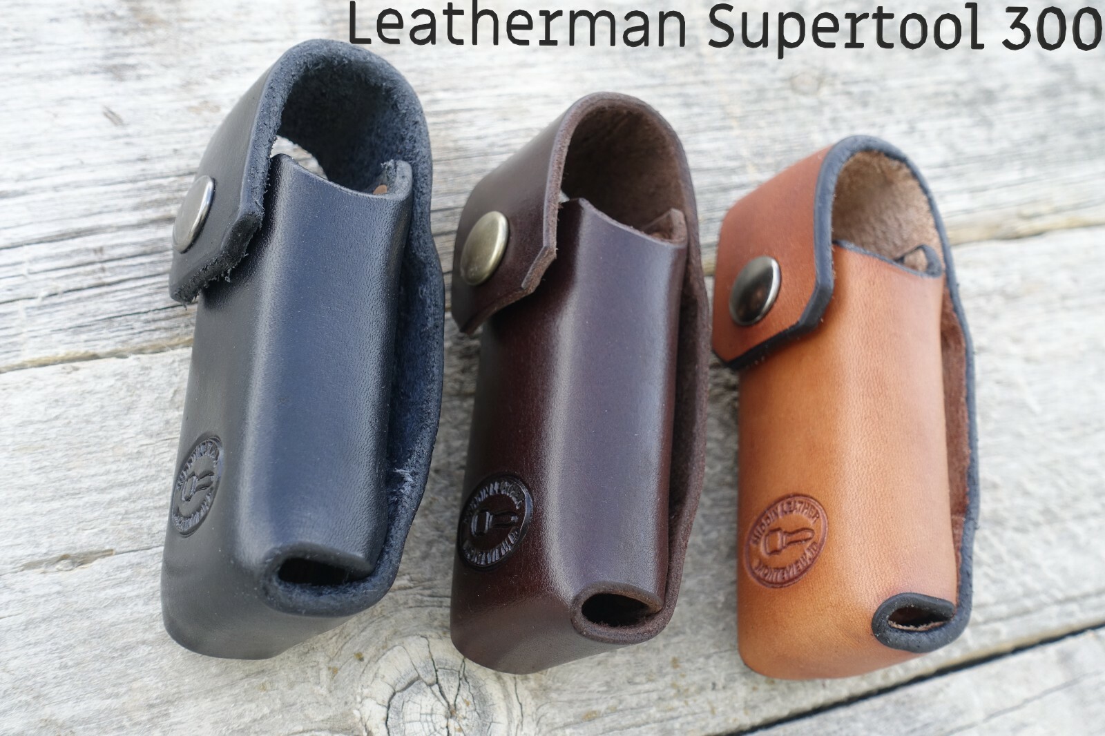 Leather Sheath for Leatherman SUPERTOOL 300 Full Grain Leather. HIDDIN USA