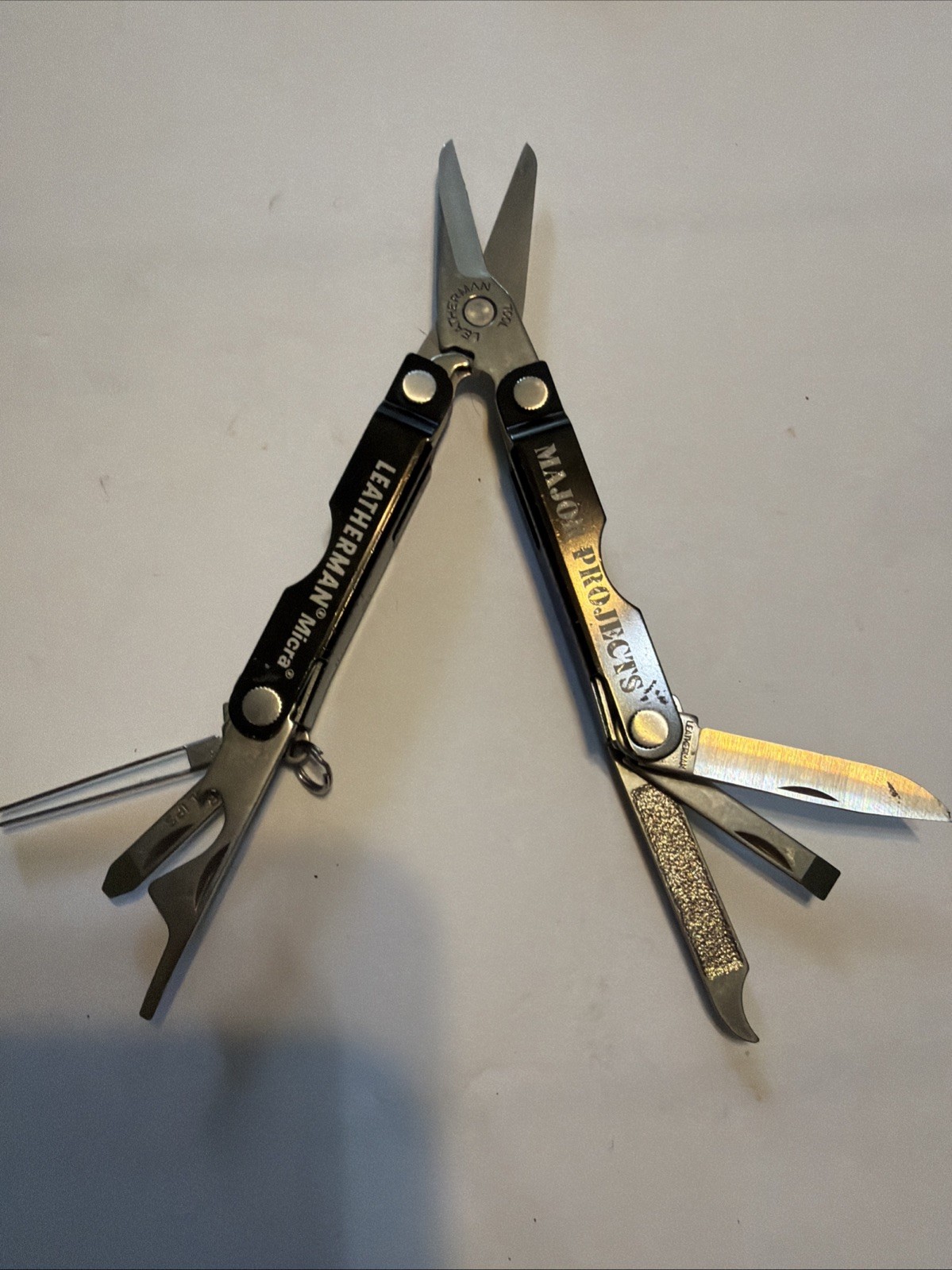Leatherman Micra Multi-Tool Stainless Steel Blade Knife, Scissors, Key Ring