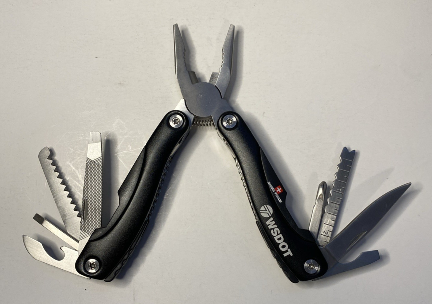 Swiss Force Folding Multi Tool w/ Nylon Sheath WSDOT Logo