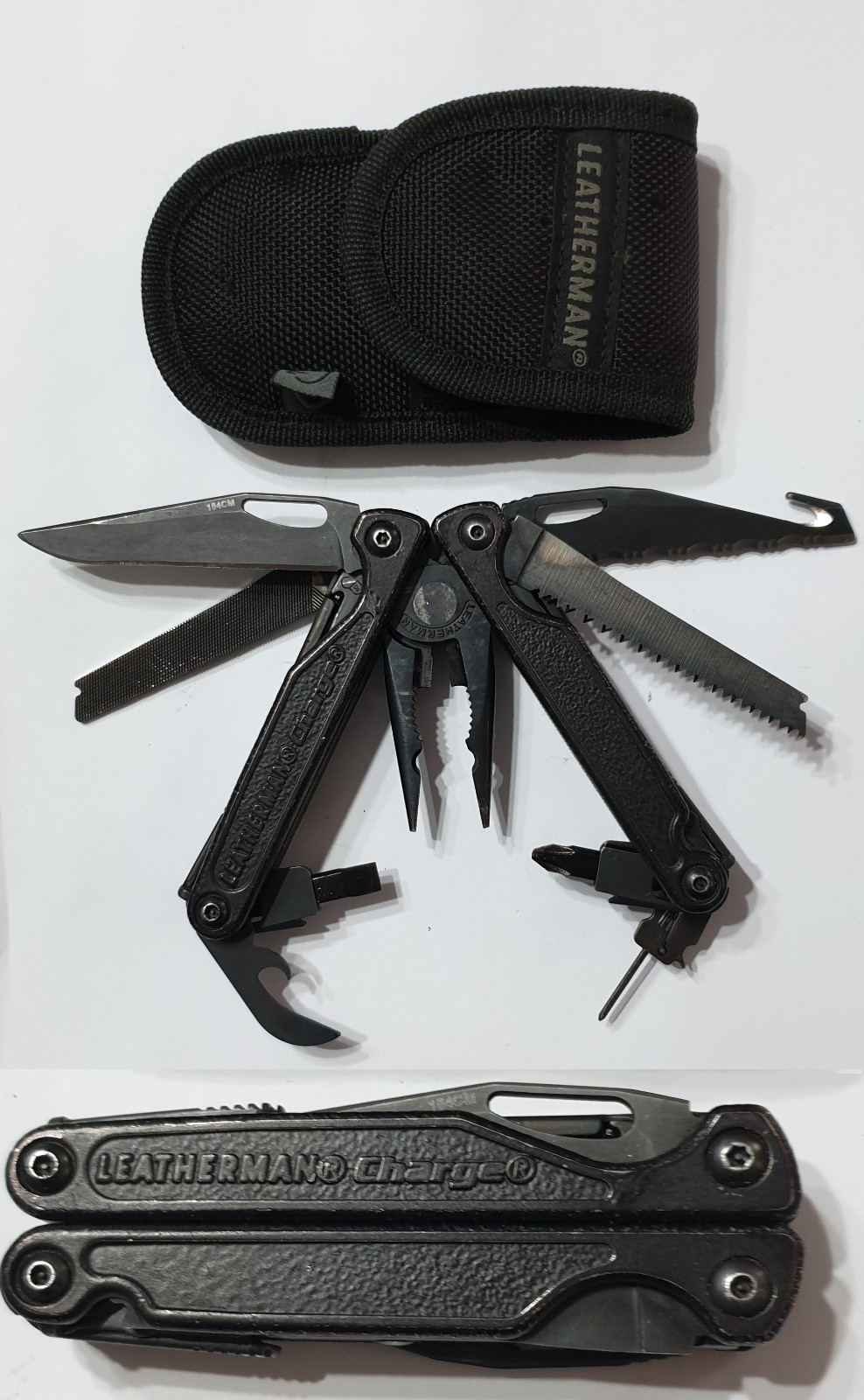 🔥 Leatherman Charge XTi 2005 BO BlackOxide Titanium Gen 1 Cap Crimper Very Rare