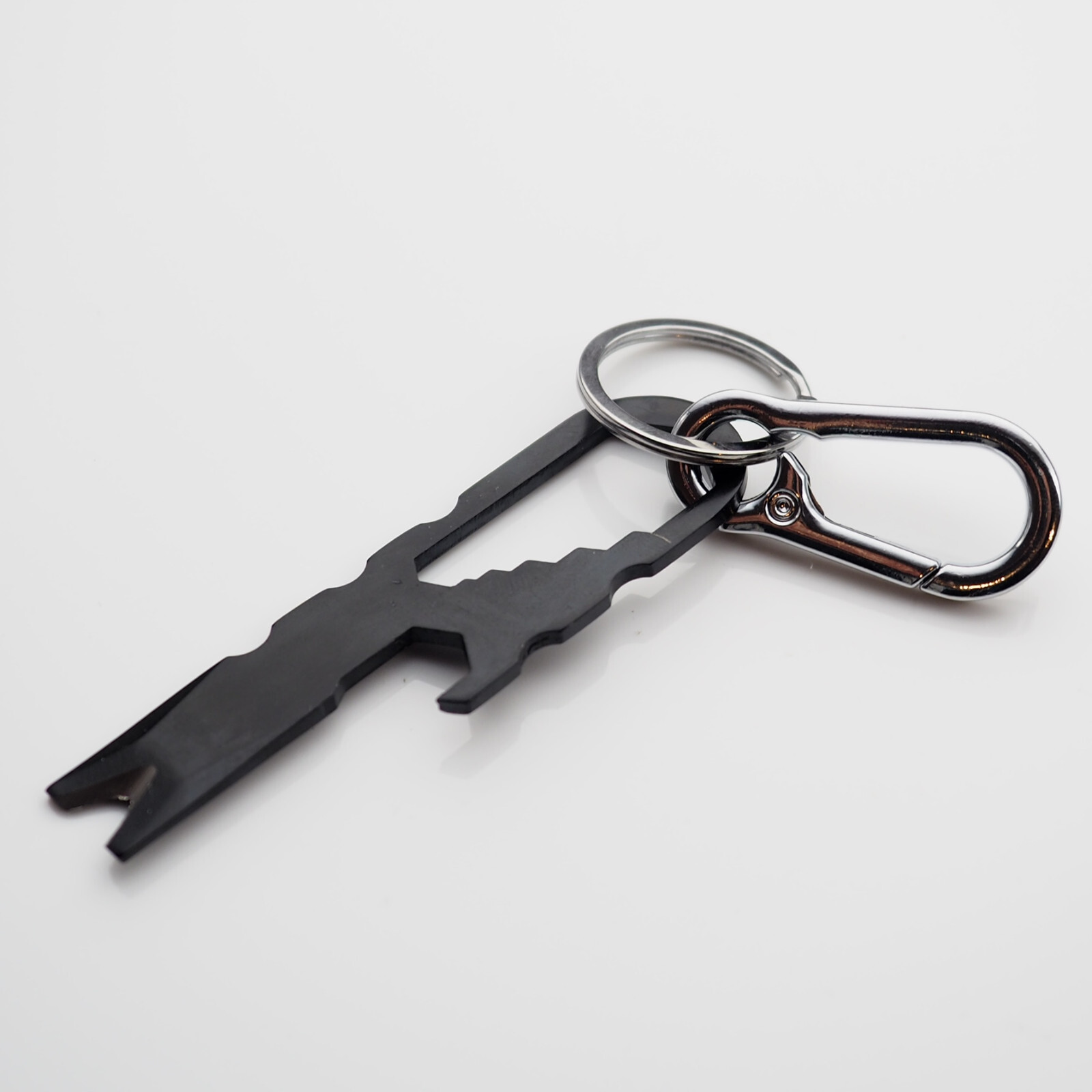 Keychain Multi Tool Crowbar Screwdriver Hex Wrench Carabiner Bottle Opener EDC