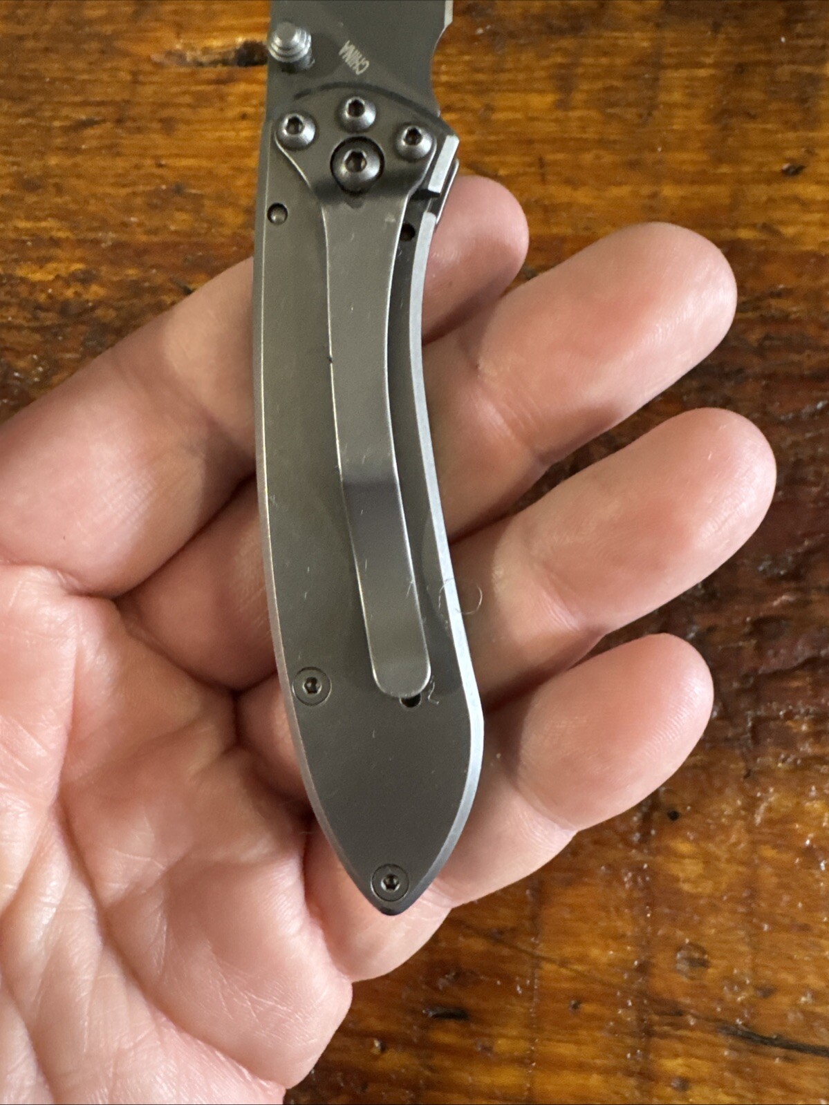 Buck Knives 327 Nobleman Framelock Titanium Folding Pocket Knife. Engraved Saul