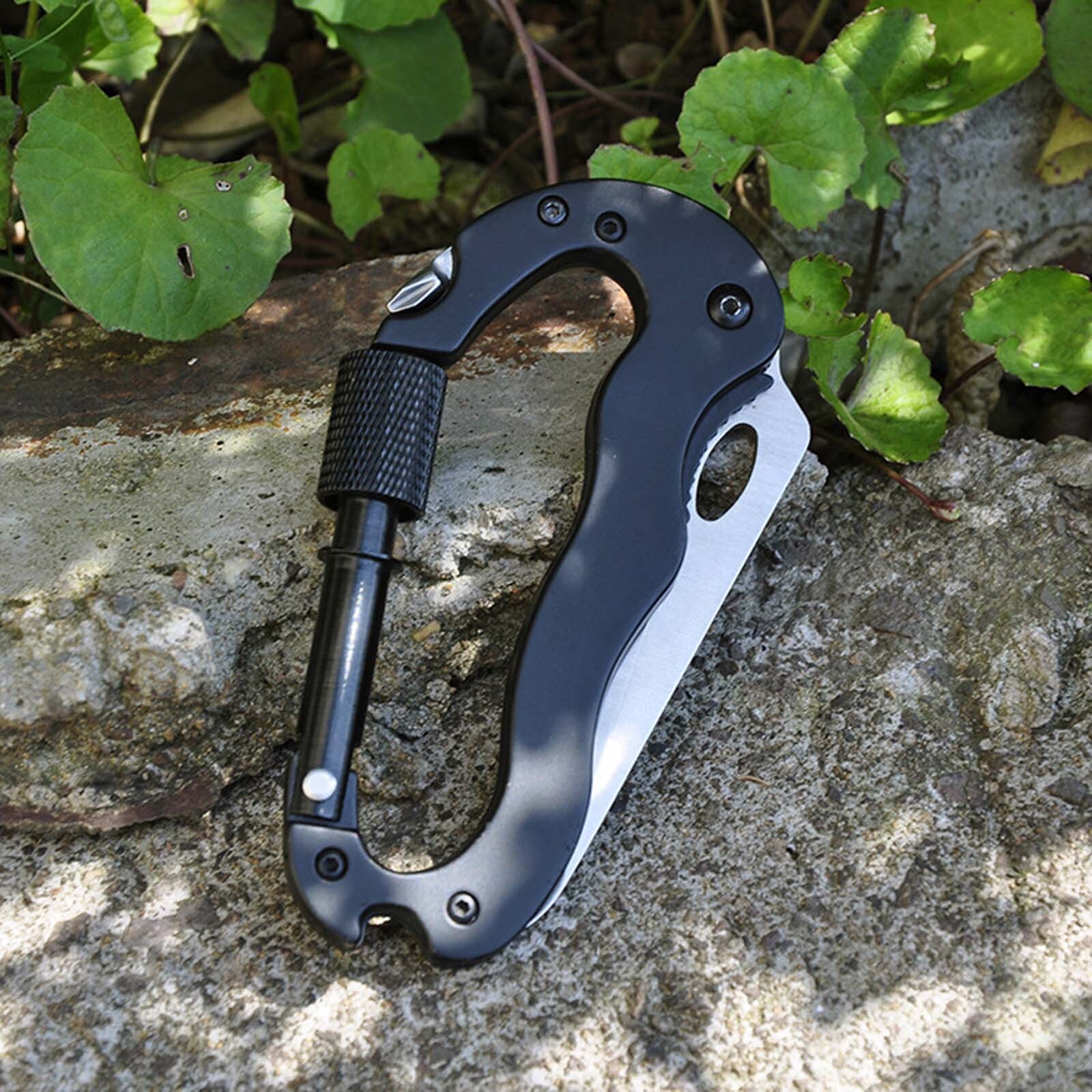 High-End & Sturdy Carabiner, Multi Tool for Outdoor Camping, Hiking, Hunting etc