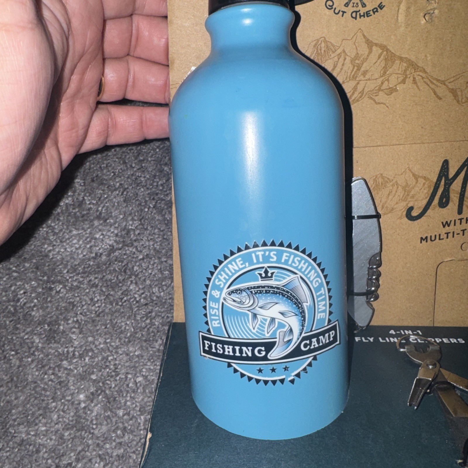 Adventure Water Bottle & Fishing Tool Set