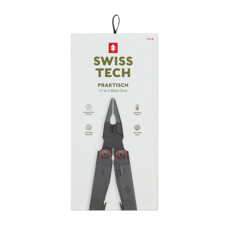 17 In 1 Multi Tool AUS 8 Steel Pliers Scissors Knife W/ Leather Sheath Non Slip