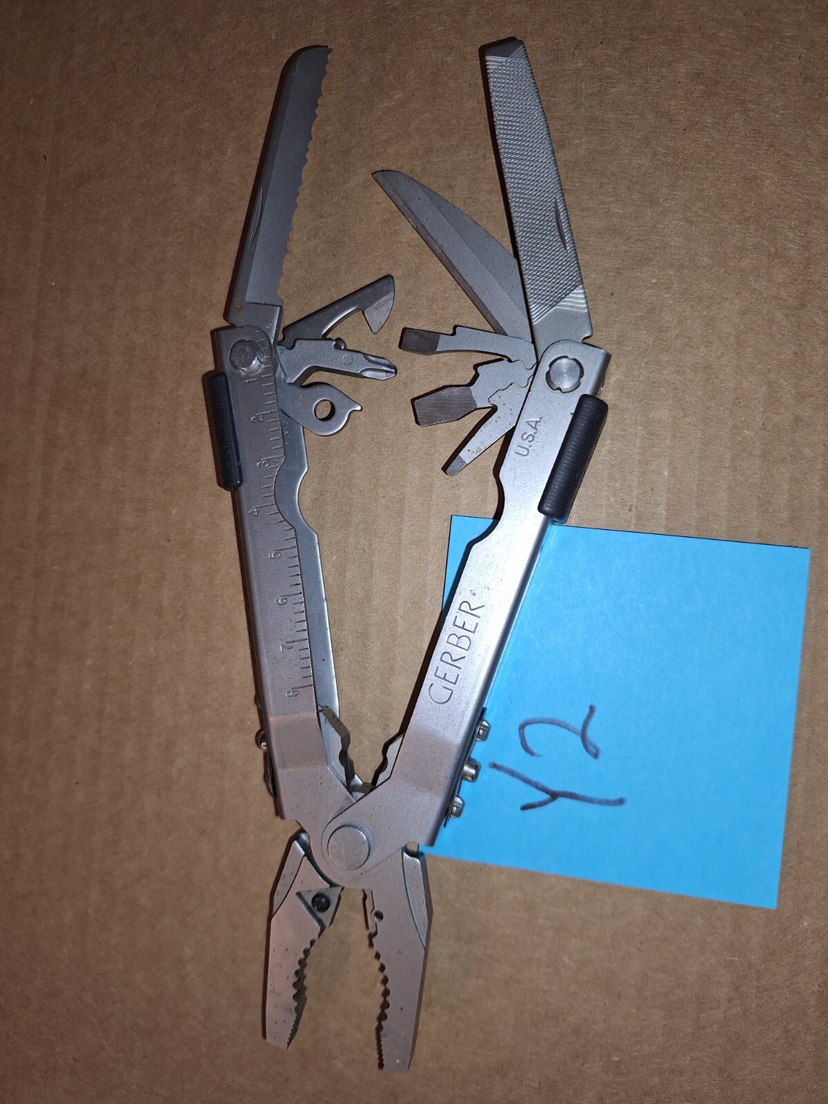 1 SILVER GERBER U.S.A. BLUNT NOSE Multi Tool EXCELLENT lot Y2