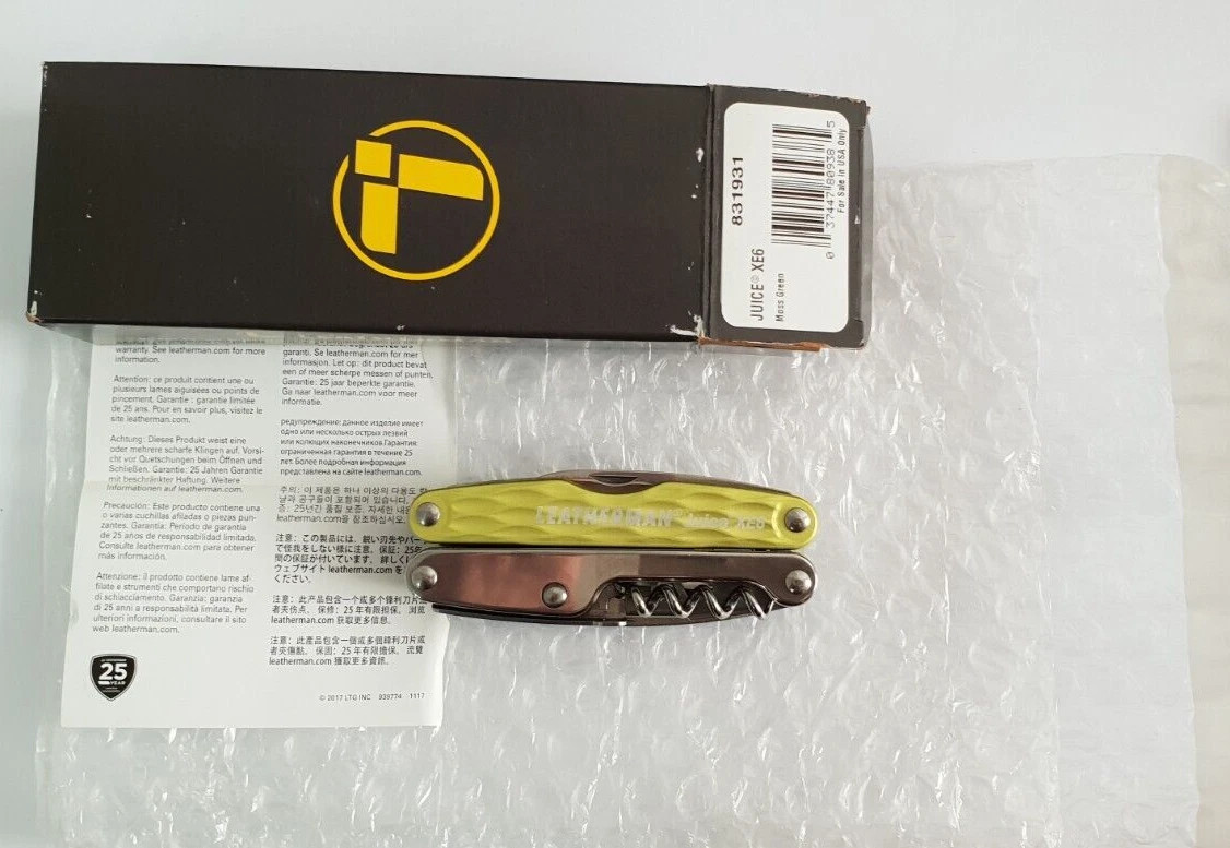 🔥 Leatherman Juice XE6 Moss Green Collectable Retired Rare 18 Tools New in Box