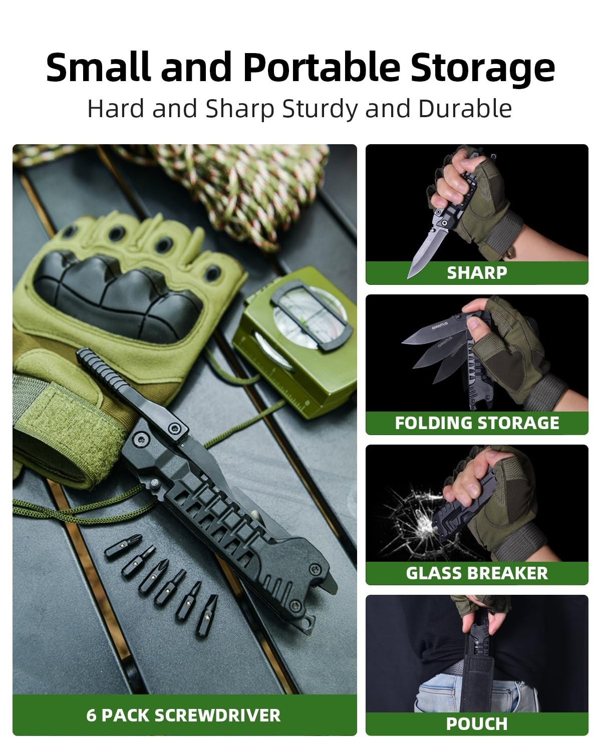 17-in-1 Multitool Knife with Fire Starter, Screwdrivers, Whistle & More – Ideal