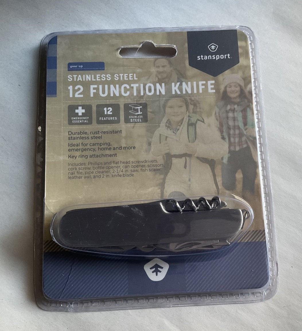 Stansport Stainless Steel 12 Function Utility Knife