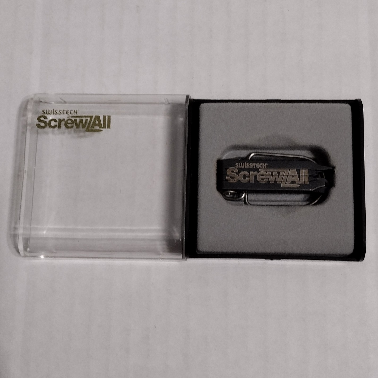 Swiss+Tech Screwz-All 4-in-1 Key Ring Tool Folding EDC Keychain Screwdriver NEW