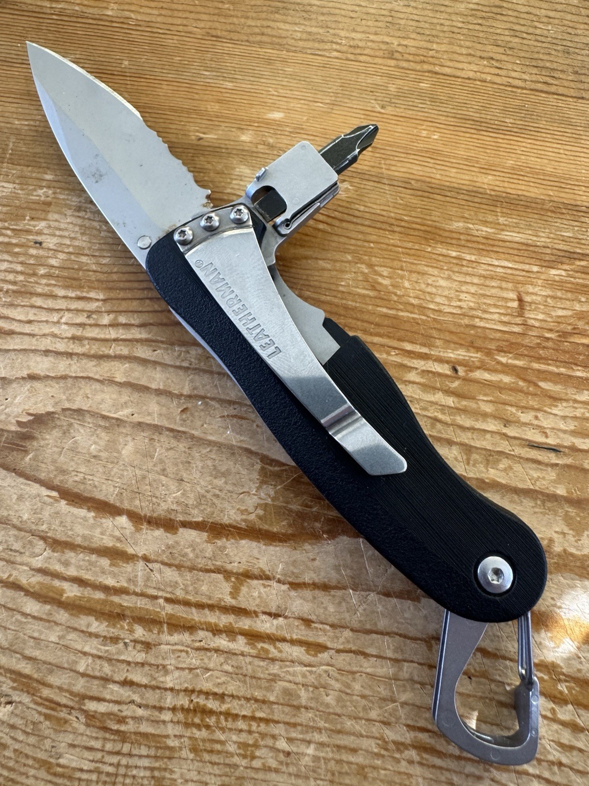 Leatherman Crater C33BX Knife / Multitool – Reversible Bit